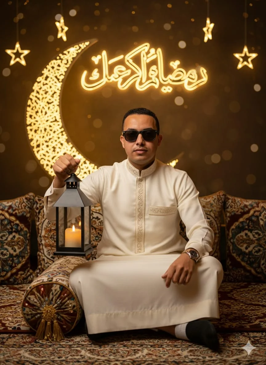 أيقونة تصميم صور رمضان بشكل احترافي